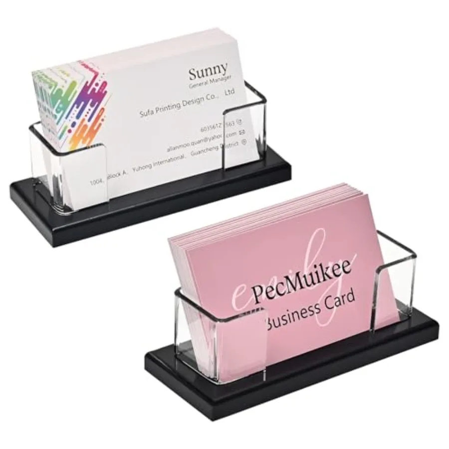 

Business Card Holder for Desk Acrylic Business Card Display Stand, Multiple Business Card Holders for Office, Exhibition, Home,