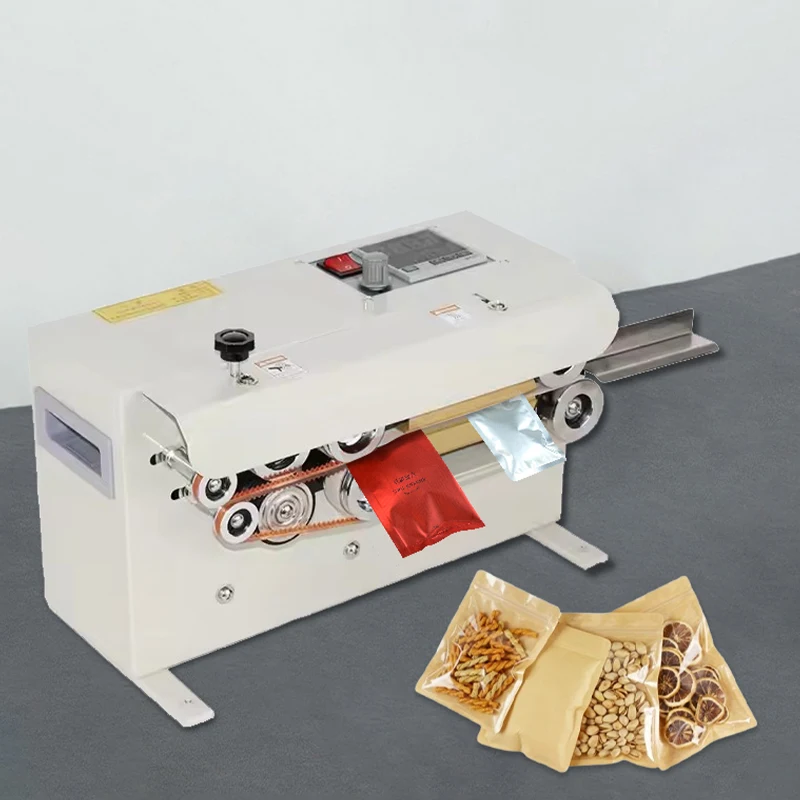 FR-550 Continuous Sealing machine Automatic Tea Mooncake Packaging Bags Sealing Machine Commercial Packaging Bags Heat Sealer