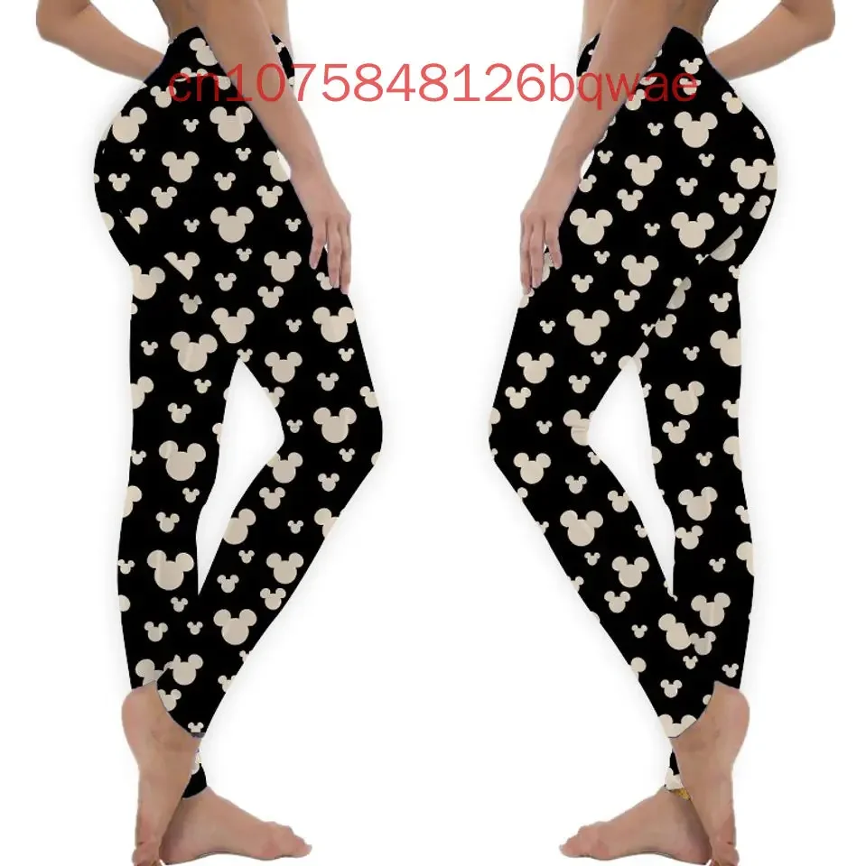 

2024 New Fashion Mickey Women Leggings Women Sports Pants Ladies Mickey Gym Pants Female Casual Pants