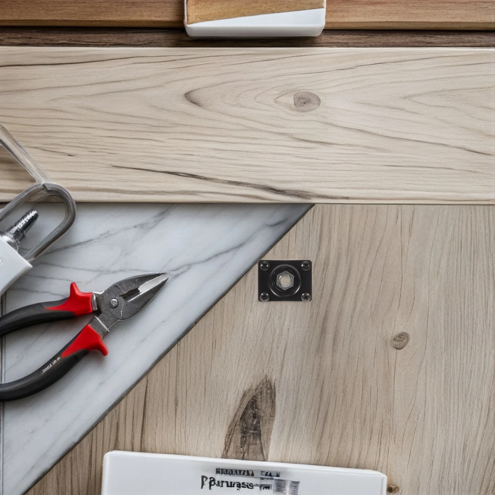 

4Pcs Rectangle Metal Output Jack Plate Black Guitar Accessory Electric Bass Input Socket Guitar Jack Plate Electric Parts