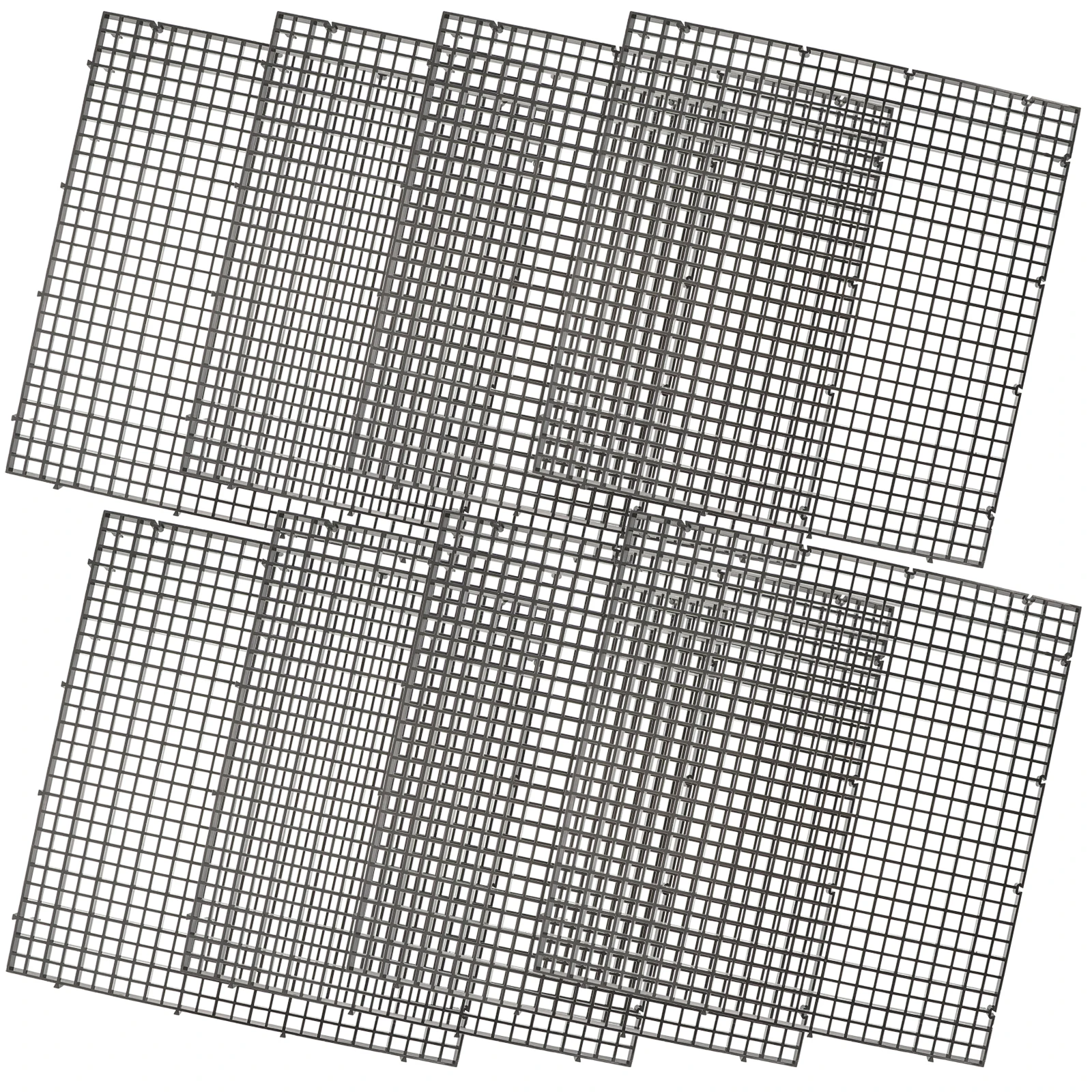 

1 Set Of Isolation Plate Suction Aquarium Grid Dividers Fish Tank Filtering Plates Bottom Partition Net Plastic Filter Board