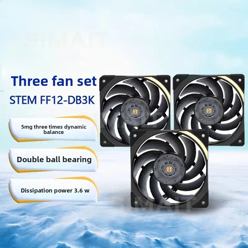 For ABEE STEM FF12-DB3K/DB2K 3000RPM LCP Server Fan | High Static Pressure Cooling Fan for Workstation/Server
