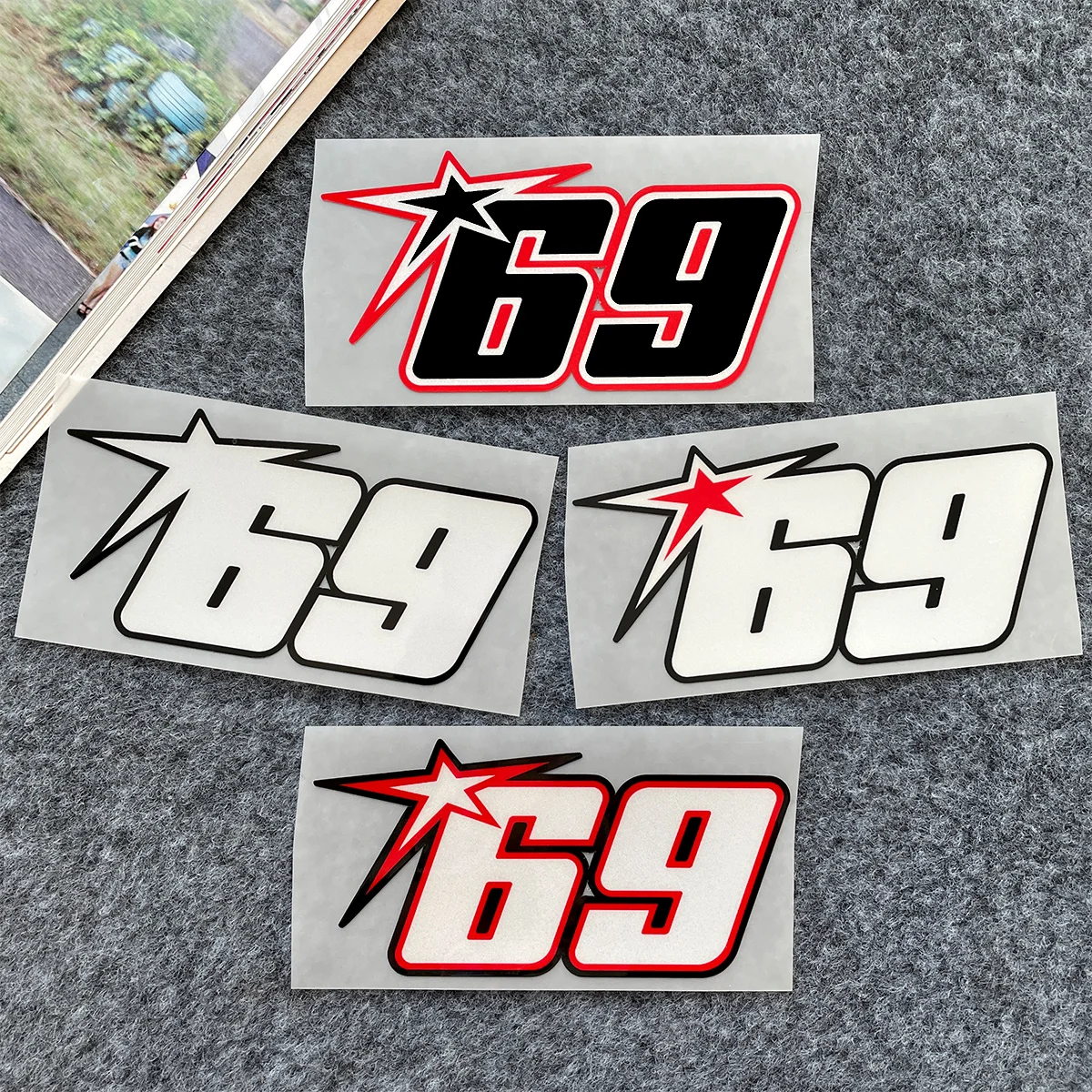 

Светоотражающие наклейки для мотоциклов № 69, декоративные наклейки для кузова мотоцикла, лобового стекла, топливного бака, шлема, аксессуары для Z900 MT07 900DSX R1