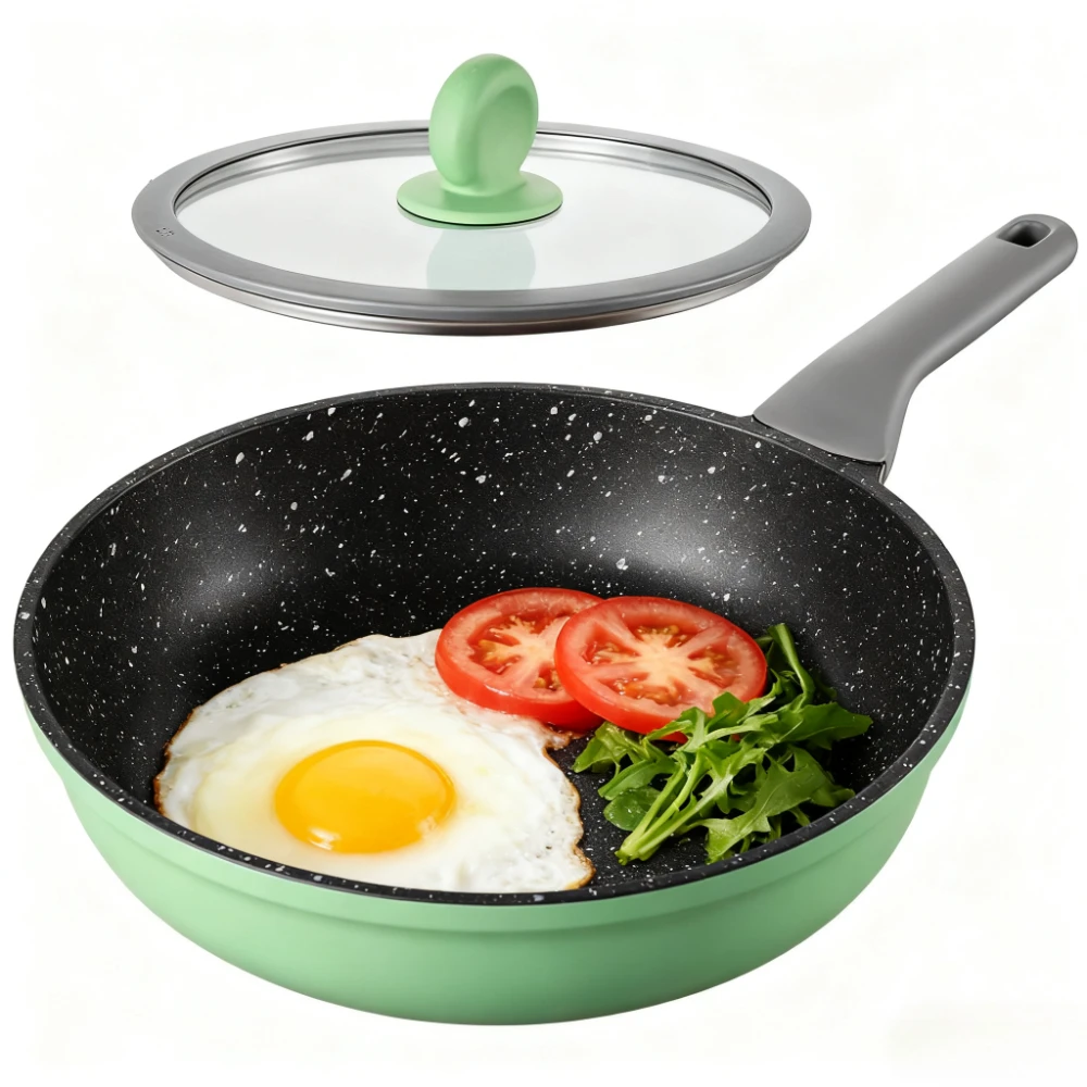 

Прочная сковорода COOKER KING с антипригарным покрытием, сковорода для блинов, меньше дыма, легкий дизайн для жареных яиц, стейка, бытовые кухонные инструменты