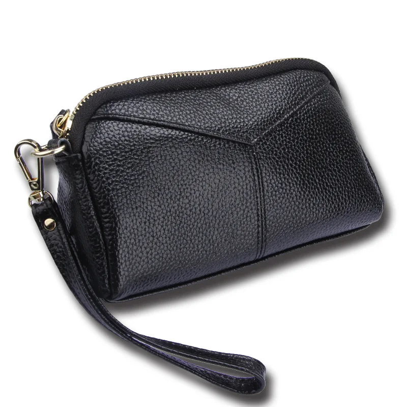 Genuine Leather Women Day Clutch Bags Handbags Women Brand Ladies Wristlet Clutch Wallet Female Purse Evening Party Bag