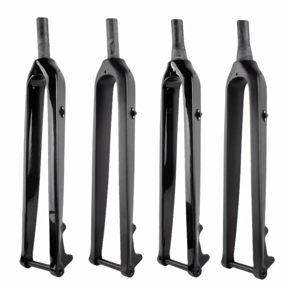 

Bike MTB Fork Carbon Fiber Rigid Fork Bicycle Mountain Front Forks Thru Axle 15mm*100mm Fit for Wheel 26er 27.5er 29er