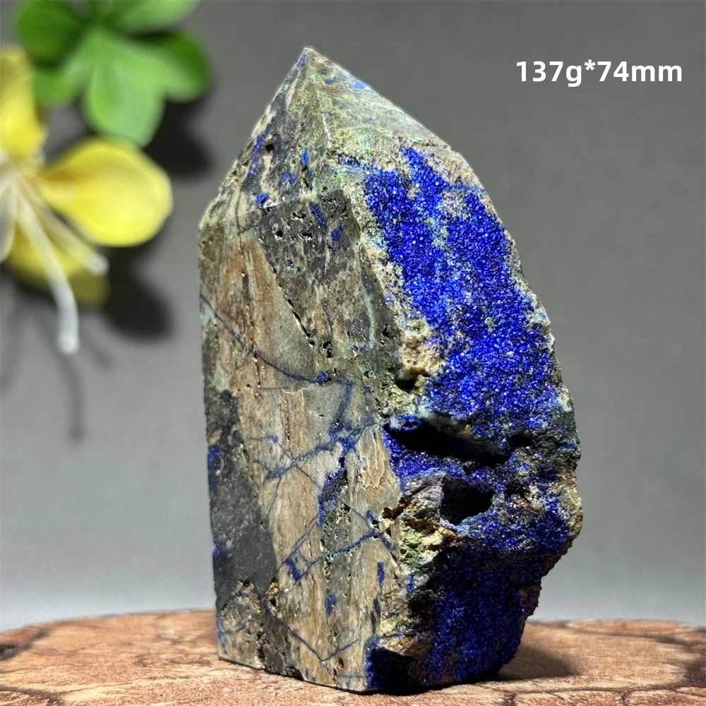 الياقوت المعدني الطبيعي الأزرق الفوسفور خام مسلة ديكور المنزل الريكي شفاء التأمل الروحي جمع الطاقة هدية #6