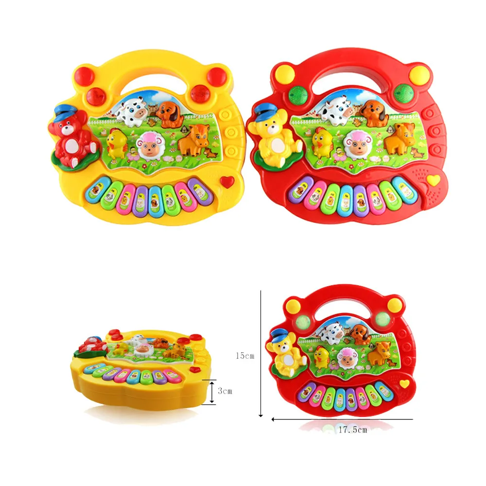 Baby Kids Musical Piano Toys Animal Farm Music Piano Educational Toys Instrument Development For Children Birthday Gift