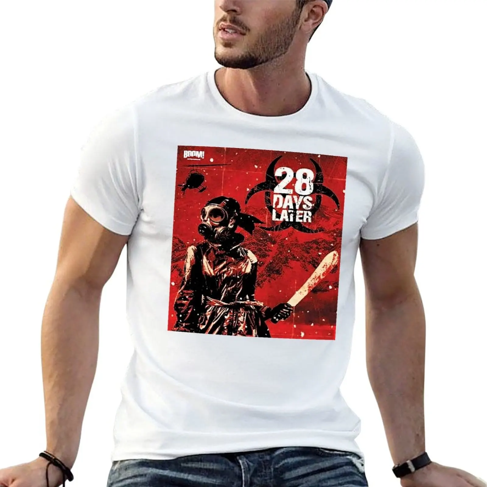 

28 Days Later Vintage T-Shirt man t shirts cotton anime tshirt T-Shirt