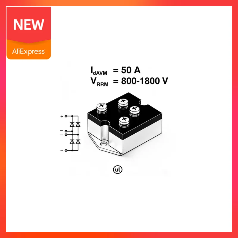 New Original VBO50-08NO7 VBO50-12NO7 VBO50-14NO7 VBO50-16NO7 VBO50-18NO7 3 Phase High Current Rectifier Diode Bridge Module