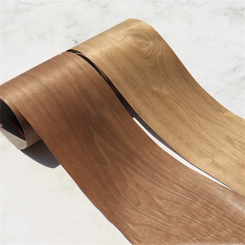 

Natural Wood Veneer Light Black Walnut for Furniture about 20cm x 2.5m 0.25mm C/C