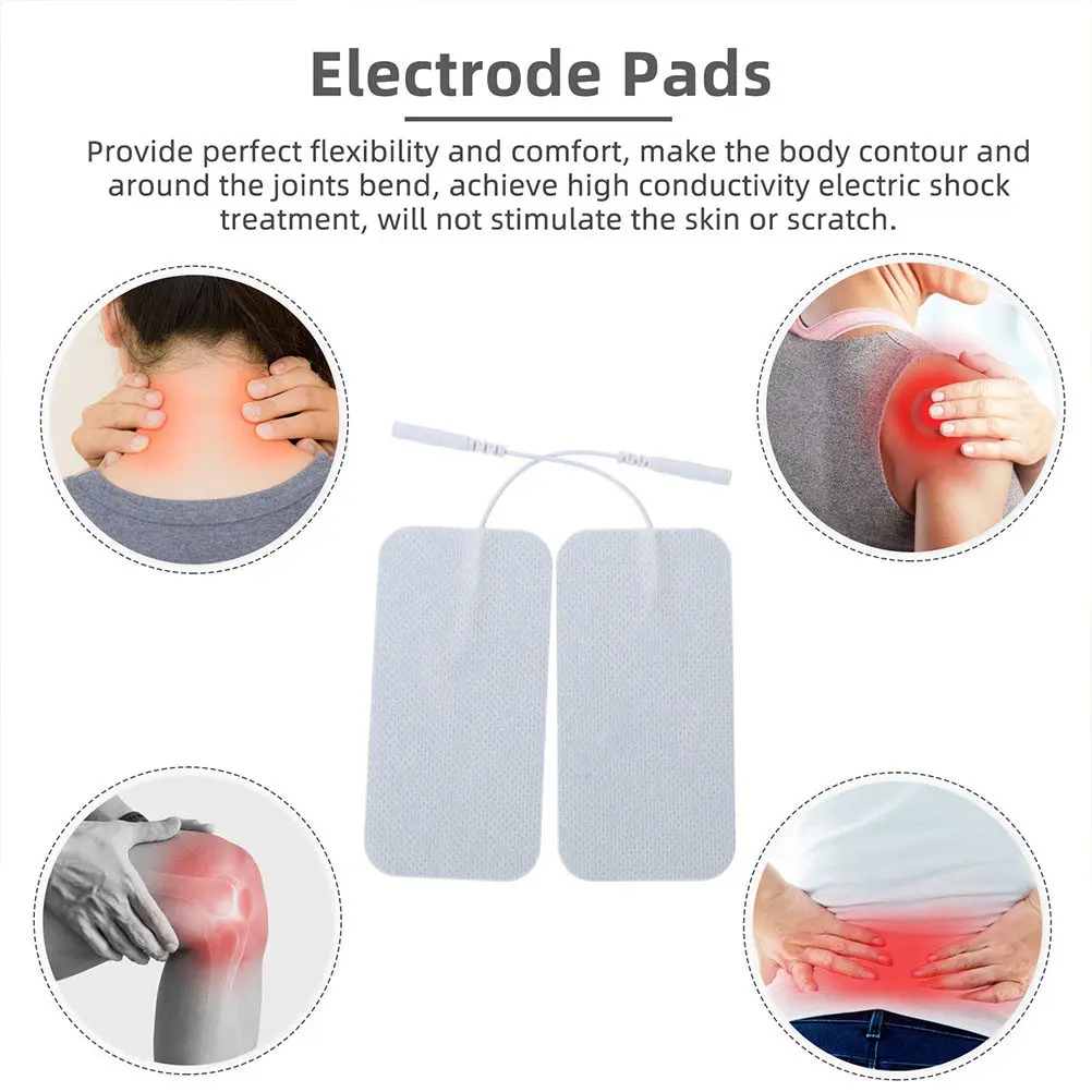 

6pcs Electrode Patches For Unit Physical Therapy Stickers Muscle Stimulator Pain Relief Replacement Pads Rehab Health Care