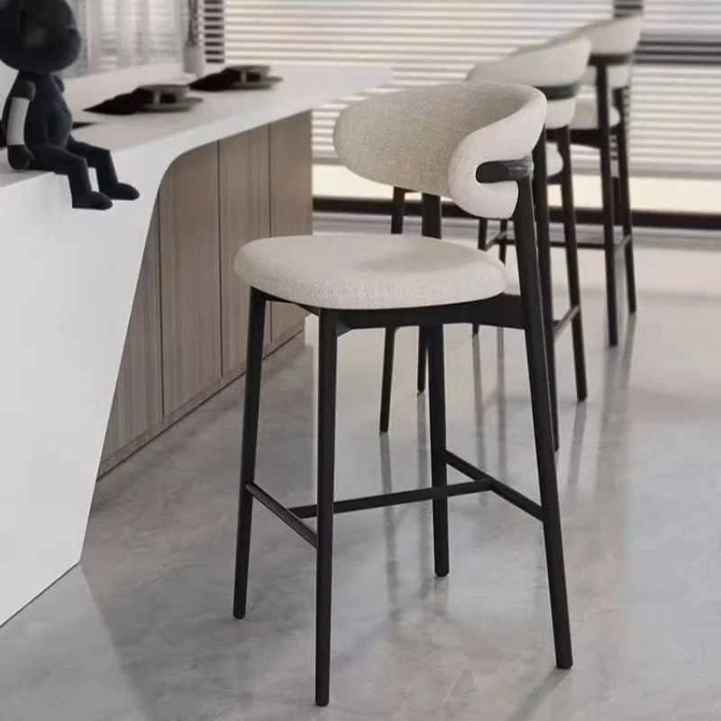 Nordic modern simple light luxury solid wood, home high chair