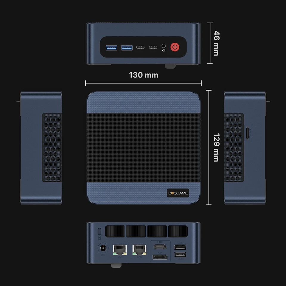 BOSGAME M4 Neo Mini PC AMD Ryzen 7 7840HS 32GB DDR5 1TB SSD 4K