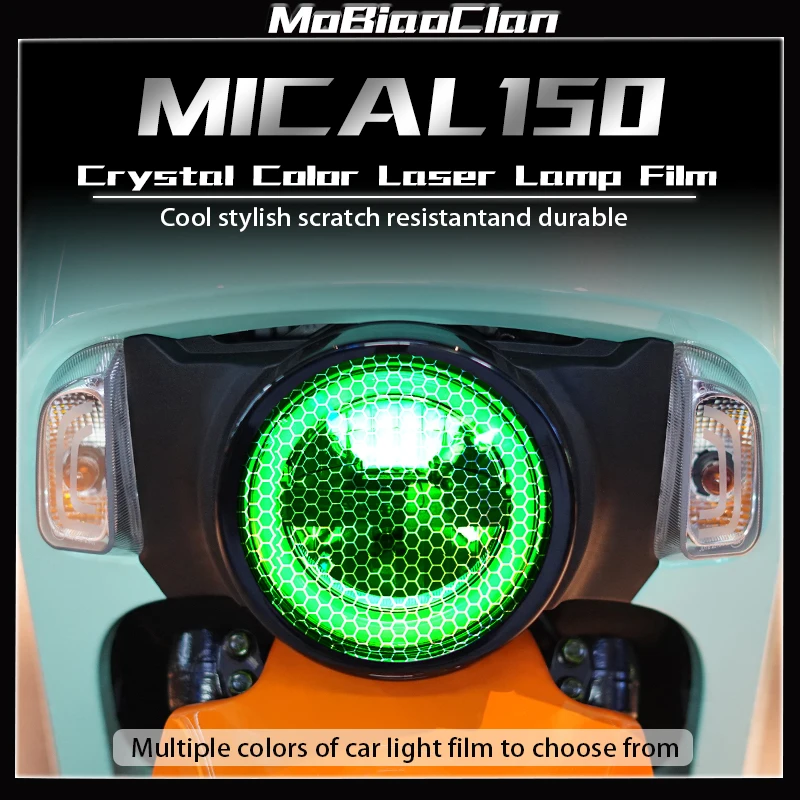 

For SYM MICA150 Modified headlight and taillight film honeycomb laser protective film decorative accessories