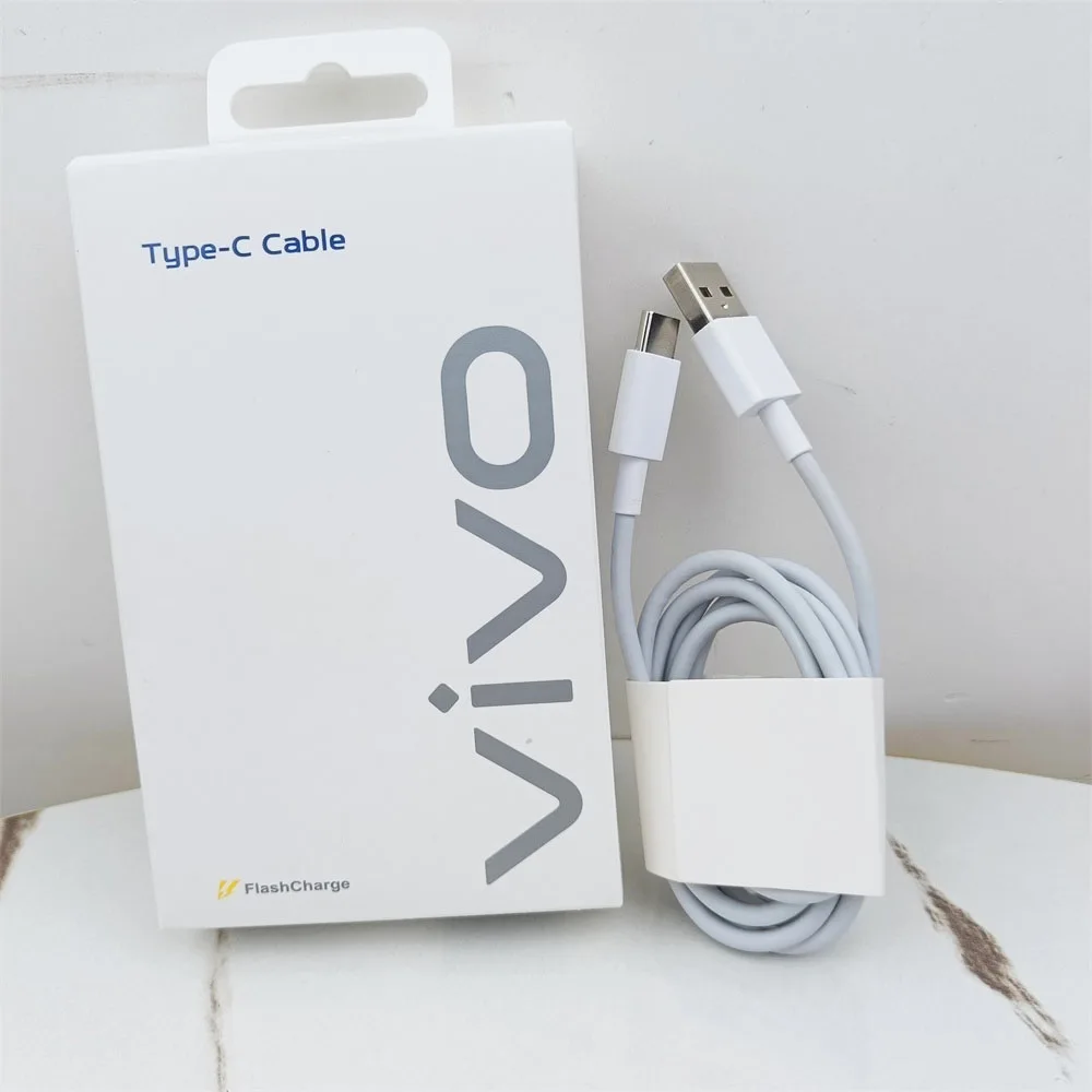Original Vivo FlashCharge Type-C Cable 4A 66W 44W Fast Charge Data Cord For X90 X80 X70 Pro+ iQOO Neo9 Z9 Y77 Phone Charger Wire