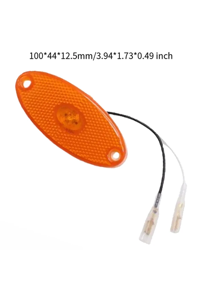 1 pièce pour JOKON SMLR2012 12V ambre ovale LED côté marqueur lampe lumière ovale ambre pour CARAVAN moto