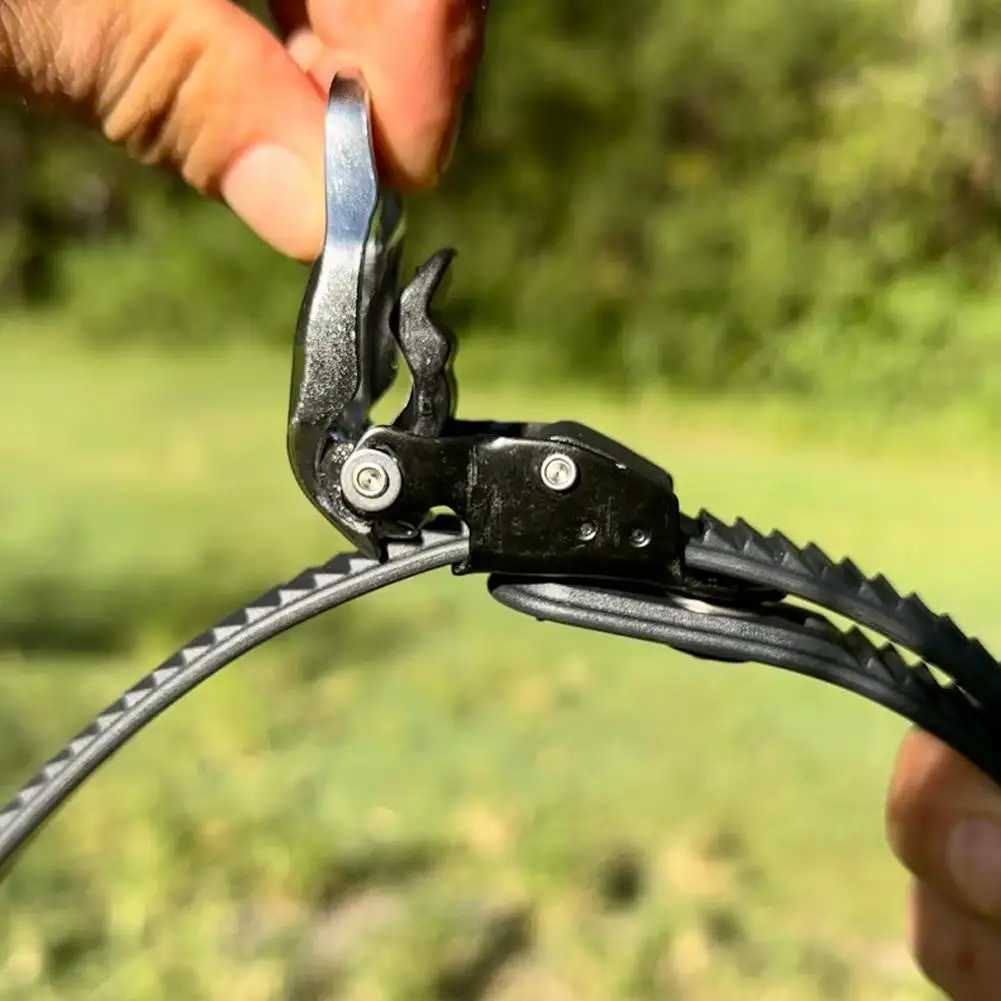 حزام قفل بقبضة شديدة التحمل، أشرطة سقاطة متعددة الأغراض، مشبك معدني قابل للتعديل لأي شيء آمن وقابل لإعادة الاستخدام، في أي مكان