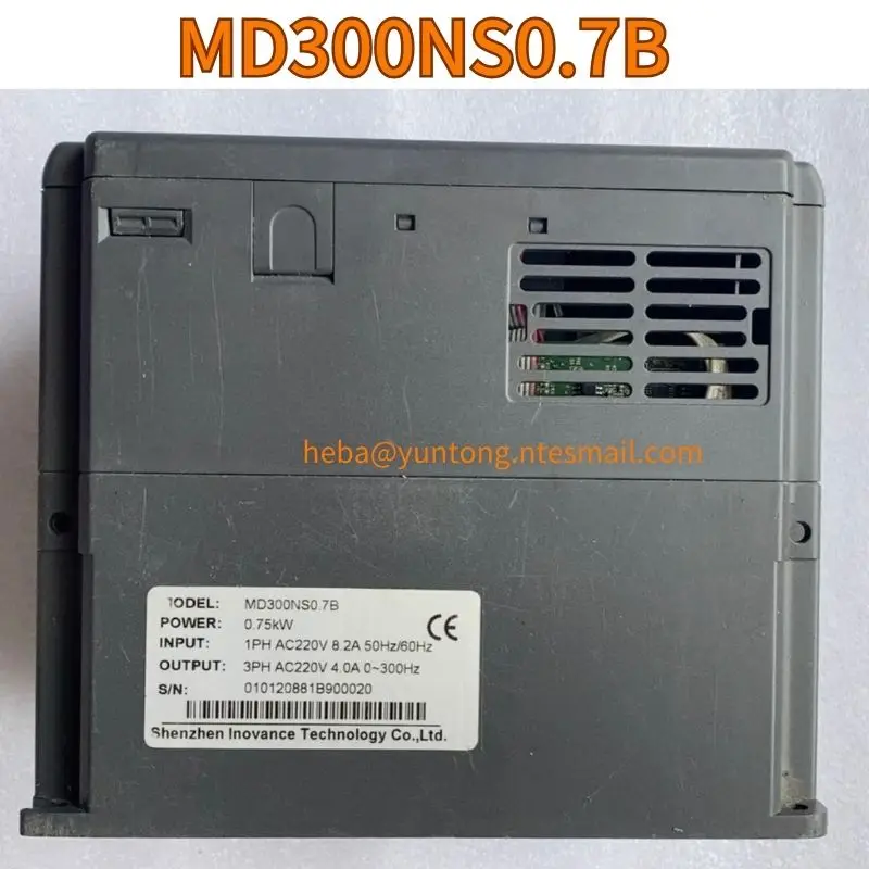 Convertidor usado de 0,75 kw, MD300NS0.7B