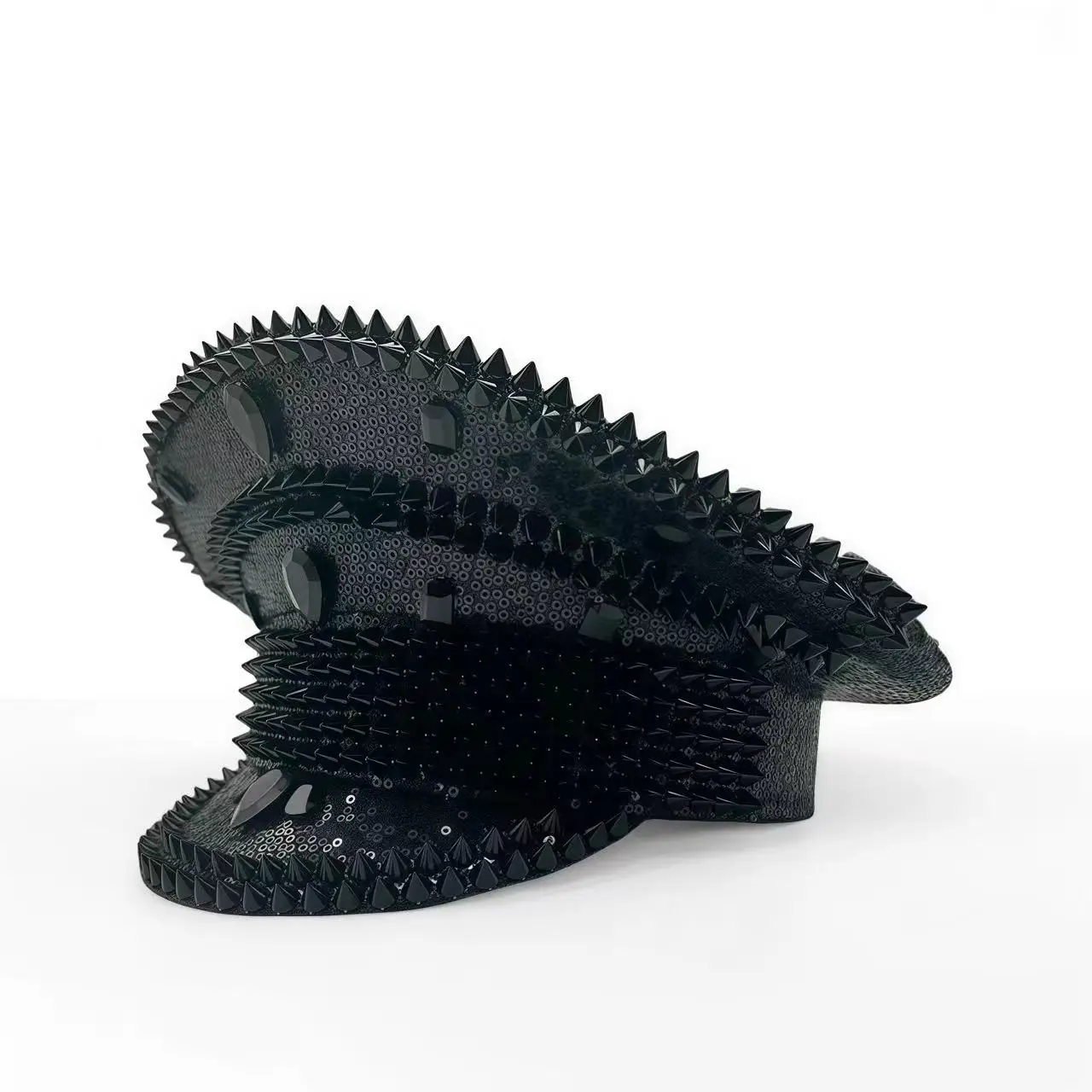 

Steampunk Captain Hat with Sequin & Rhinestone | Cosplay Rave Accessories for Music Festival & Party Hats for Woman