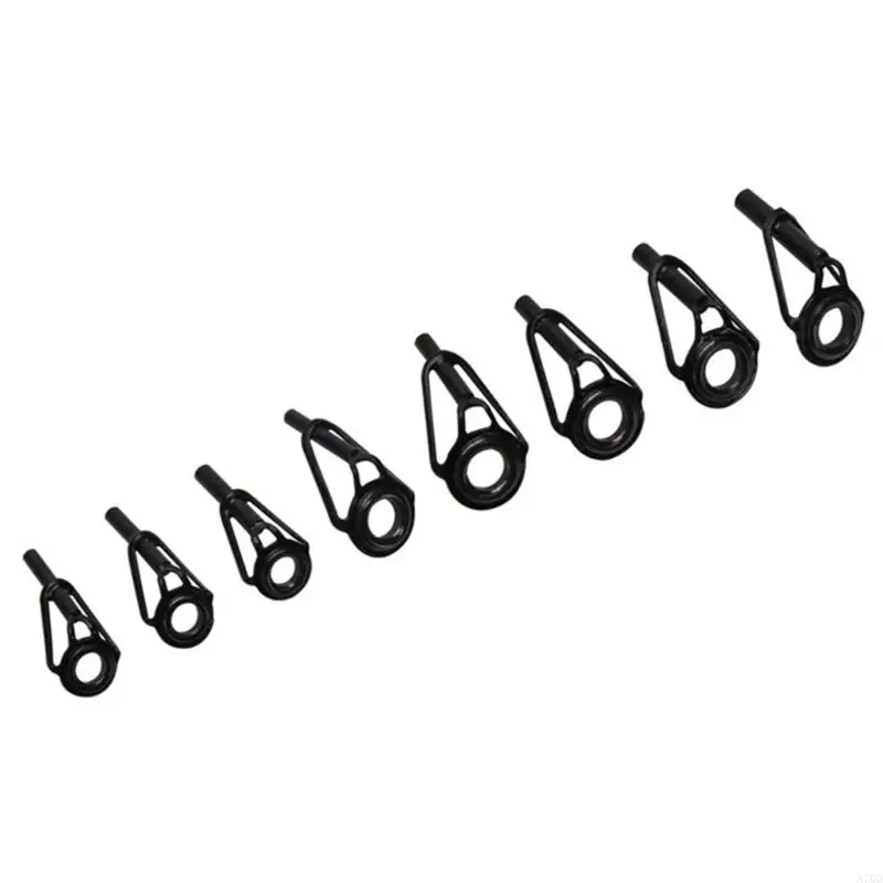 16Pcs Fishings Rod Tip Replacement Ceramic Rings Guide Tip Fishings Rod Tip Repair Part for Saltwater Freshwater A70D