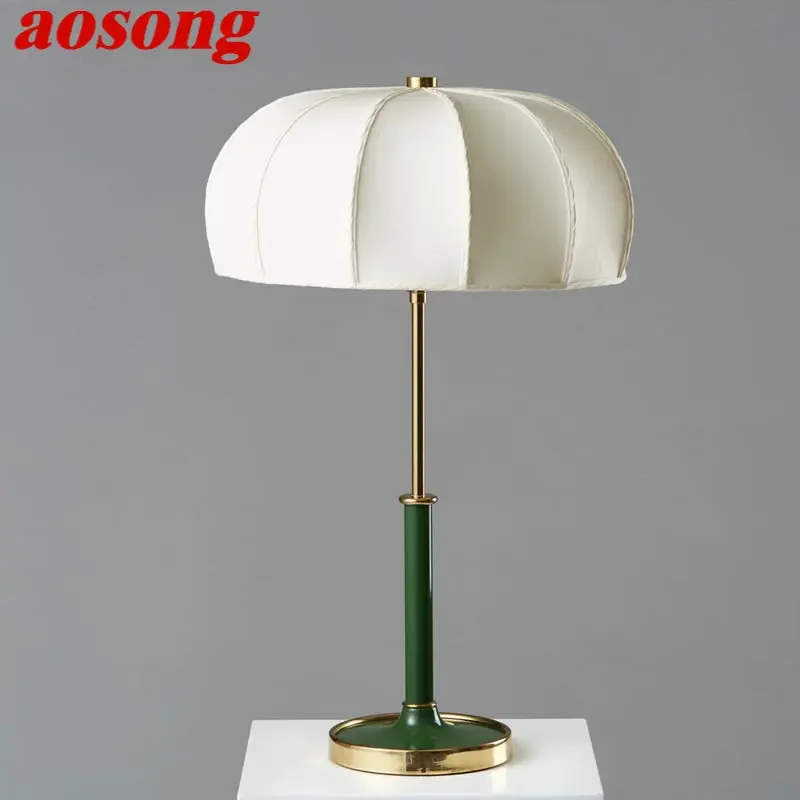 AOSONG Contemporary Table Desk Lamp LED Creative Fashion Umbrella Type Light for Home Living Room Bedroom Bedside Decor