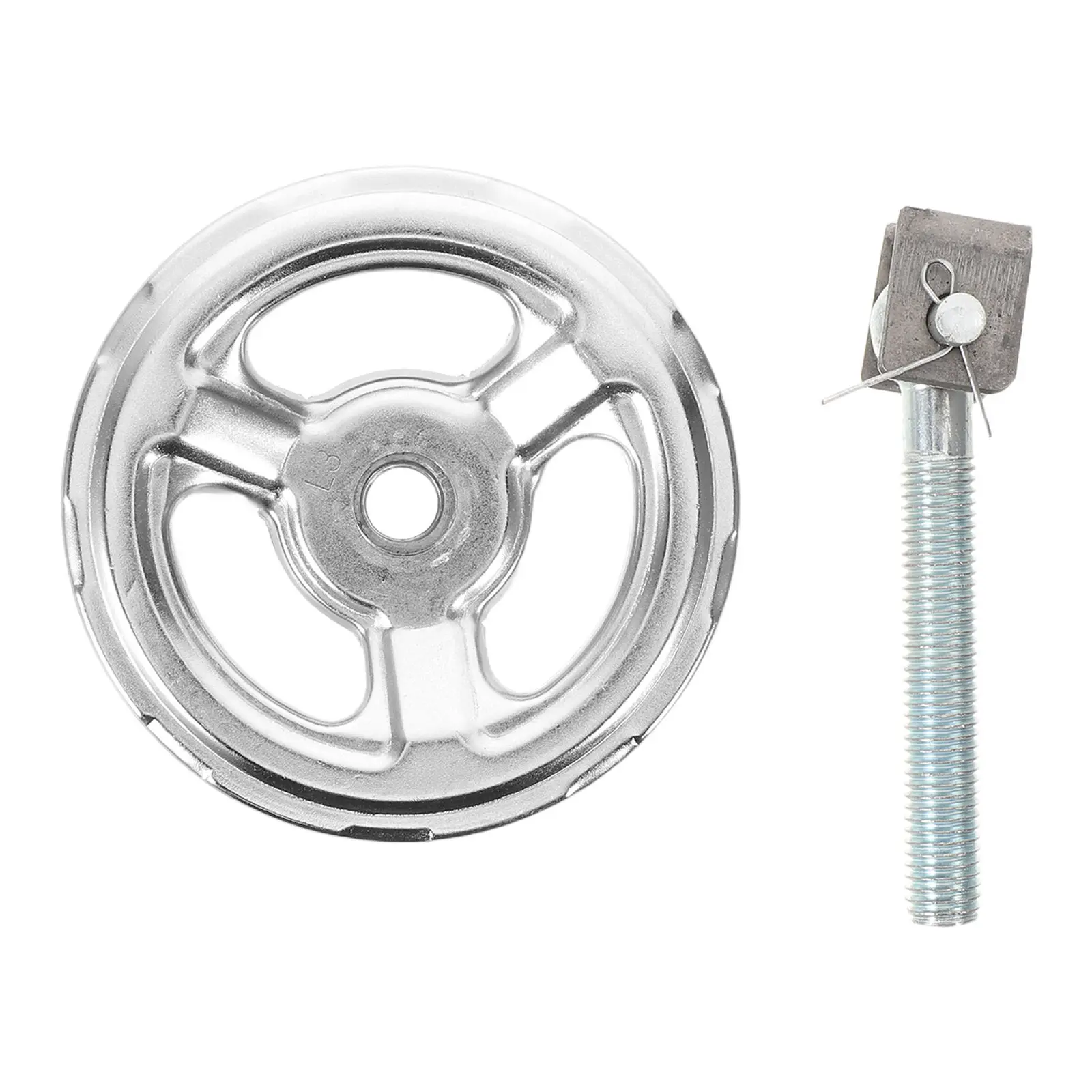 

1Set Fireplace Pressure Hand Wheel 10Cm Round Carbon Steel Replacement Furnace Handwheel for Wood Burning Stove Boiler
