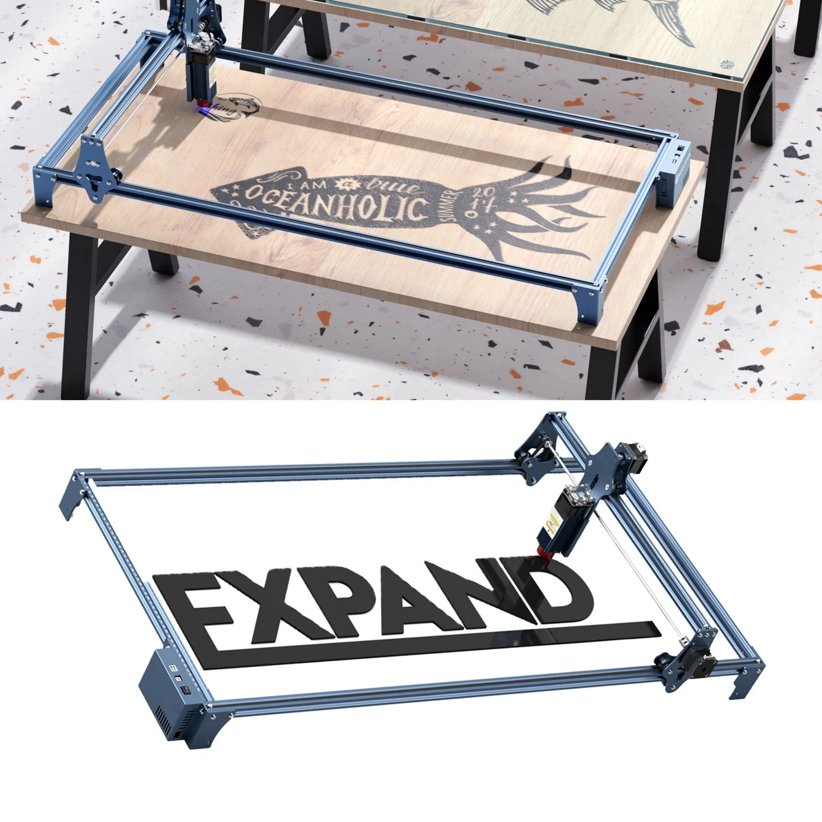 Engraving Area Expansion Kit 950x410mm Accessory Set Kit for SCULPFUN S6 S6pro S9 Laser Engraving Area Expansion Kit