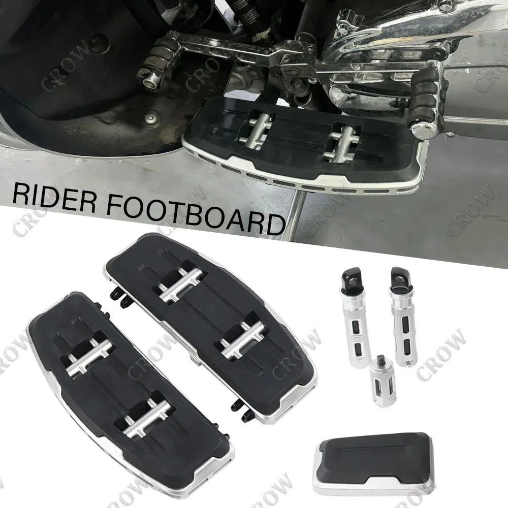 NEW Motorcycle Rider Driver Footboard Kit Footpegs Pedal Footrest For Harley Street Glide Road Glide King accessory