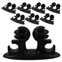 8Pcs Car Cord Holder Clips Cable Holder Car Wire Organizer for Interior Dashboard Charging Cords Desktop Organization
