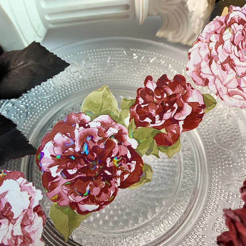 5meter Roll European Camellia Flower Shiny PET Tape