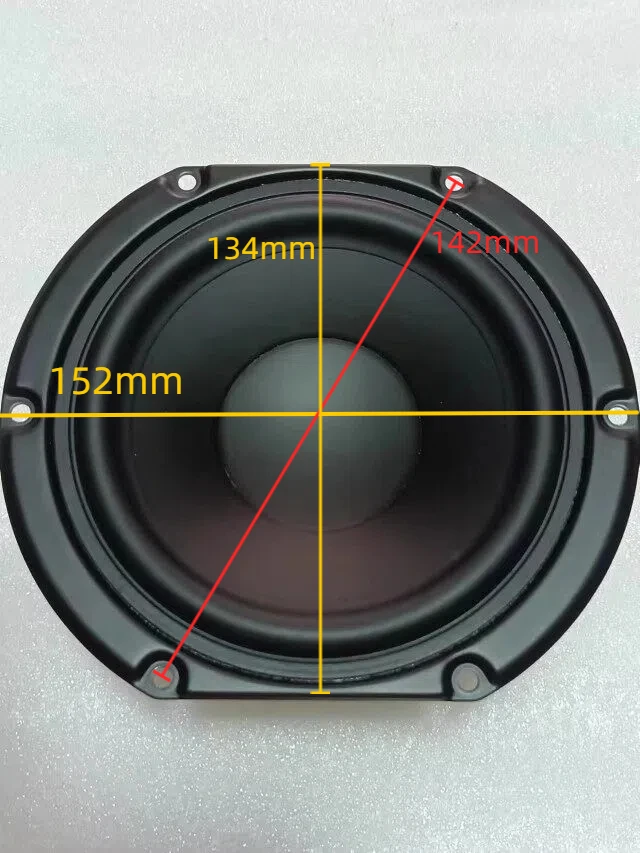 1 PC GHXAMP per woofer medio-bassi senza pari da 5,25 pollici, 8 Ohm 40 W, ricambio per altoparlante Marshall, surround in gomma (152*134 mm)