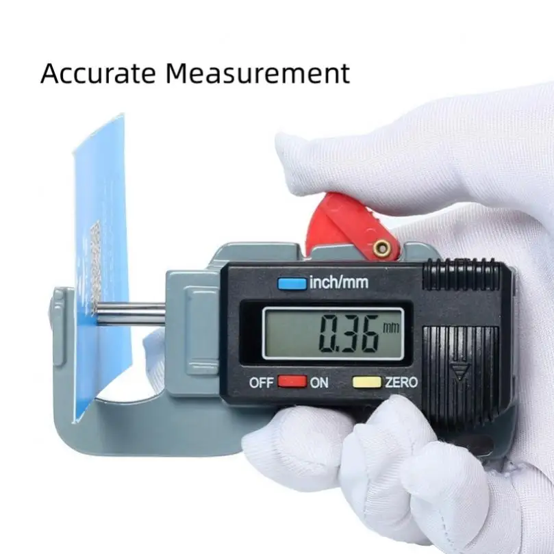 

Mini Portable Digital Thickness Gauge 0 to 12.7mm Caliper 0.01mm Resolution Horizontal Electronic Thickness Meter Measure Tool