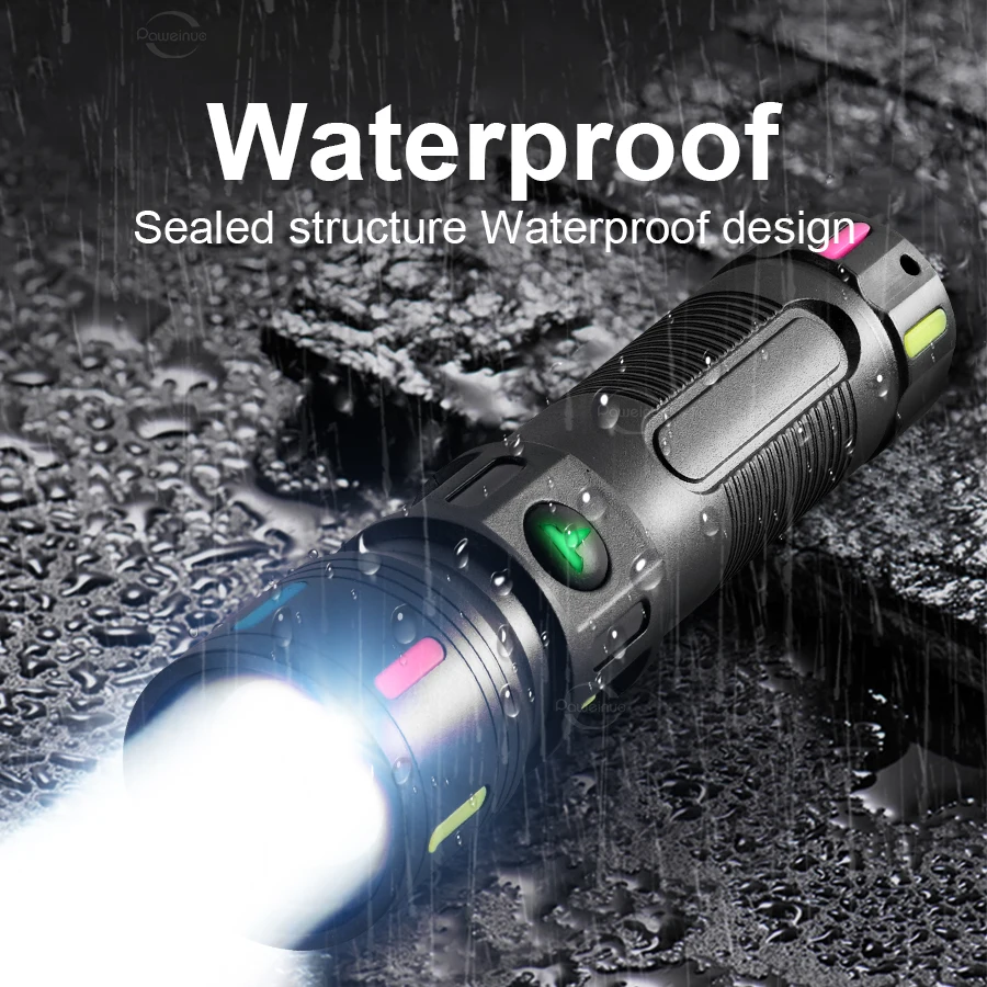 Ultra Powerful Led Flashlight Usb Rechargeable High Power Tactical Torch 3 Modes Zoom Portable Work Lamp Camping Fishing Lantern