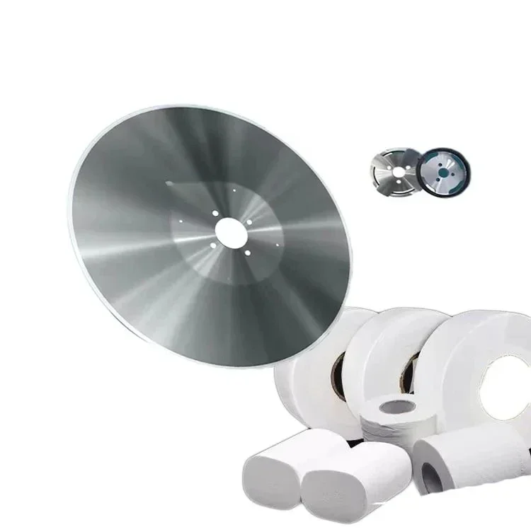 

High Quality Spot 610mm Large Round Knife Log Saw Blade For Slitting Thin Paper/knife Blade Roll For Tissue Paper