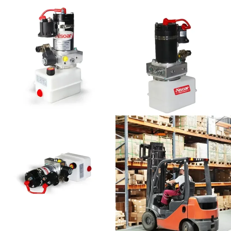 Custom Forklift Hydraulic Power Unit 12V 24V DC Mini Hydraulic Power Pack for Electric Pallet Jack Forklift parts