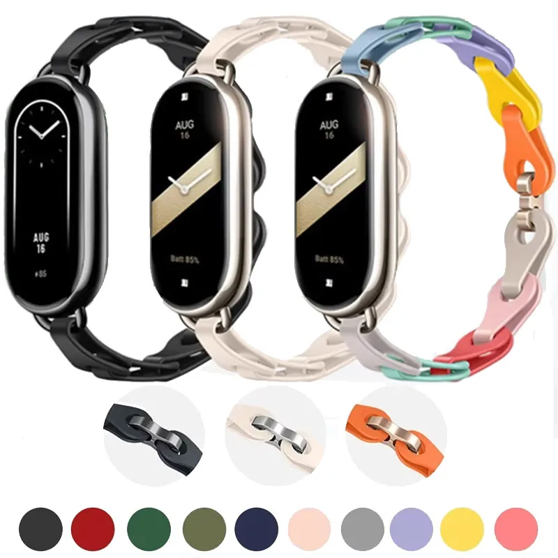 Silikon Strap Für Xiaomi Mi Band 10 9 8 Ersatz Armband Armband Für Xiaomi Mi Band 8 9 10 Smart uhr Gürtel Zubehör