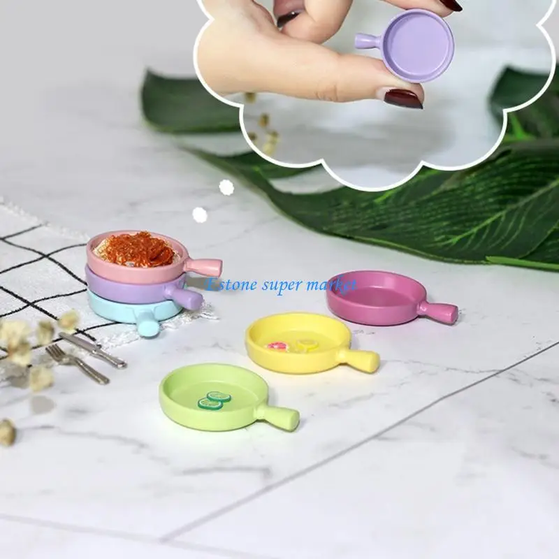 Poêle cuisine Miniature 090B 1/6 1/12, ustensiles cuisine, jouet interactif, fourniture d'activités pour enfants