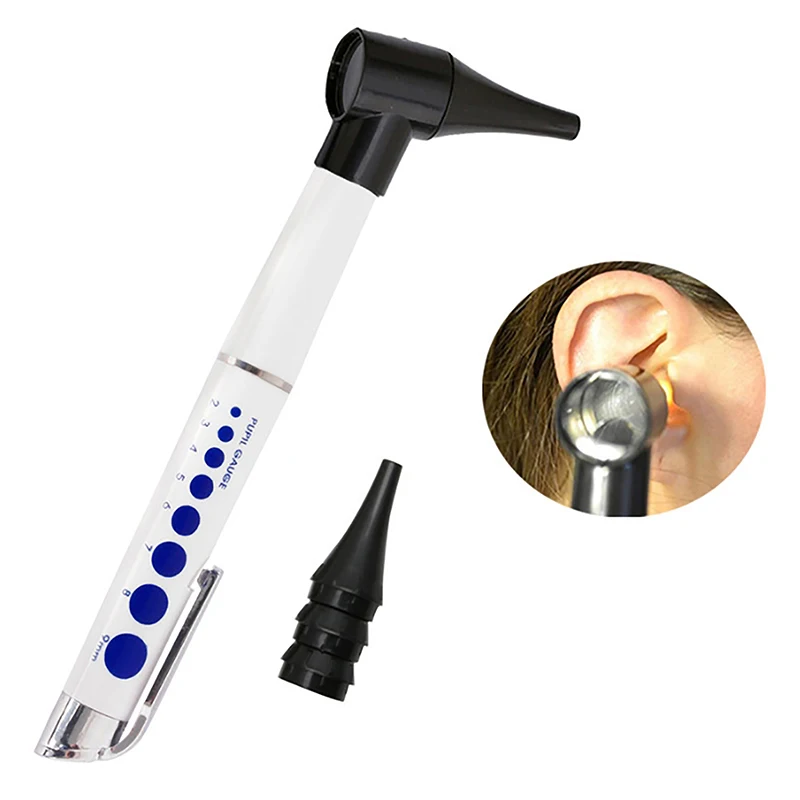 Portable Medical Otoscope The Earpick Set Simple Otoscope Hand-held High Light Earpick Tools