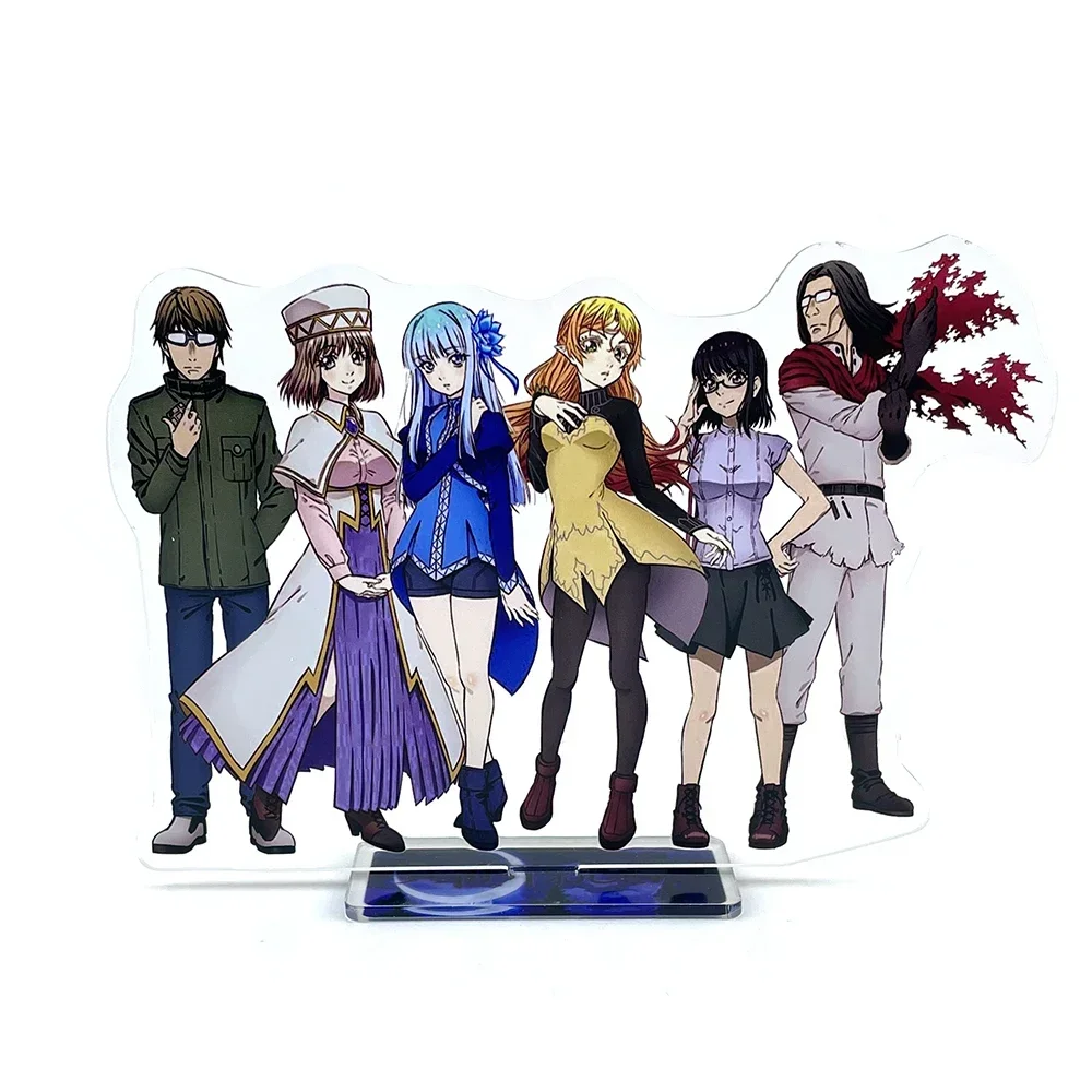 Isekai Ojisan Ojisan Takafumi Elf Sumika Alicia acrylic stand figure model plate holder cake topper anime