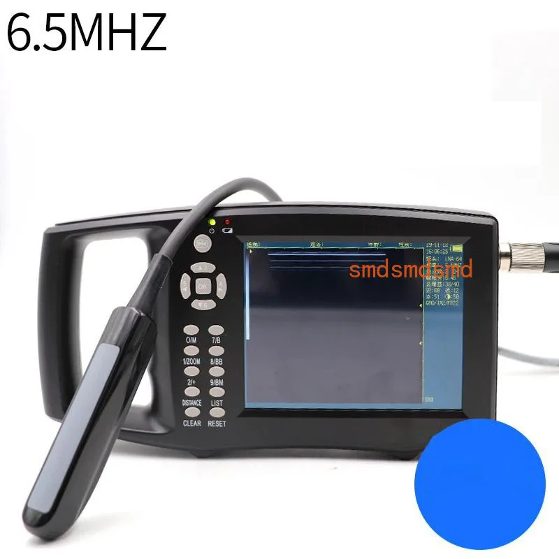 Prueba de pantalla de 5,6 pulgadas, escáner de ultrasonido veterinario, vaca, cerdo, Heep, granja de caballos, máquina de prueba de embarazo por ultrasonido portátil
