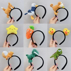 Cute  Cartoon Animal Dinosaur Plush Hair Rope Women Girl headband Party