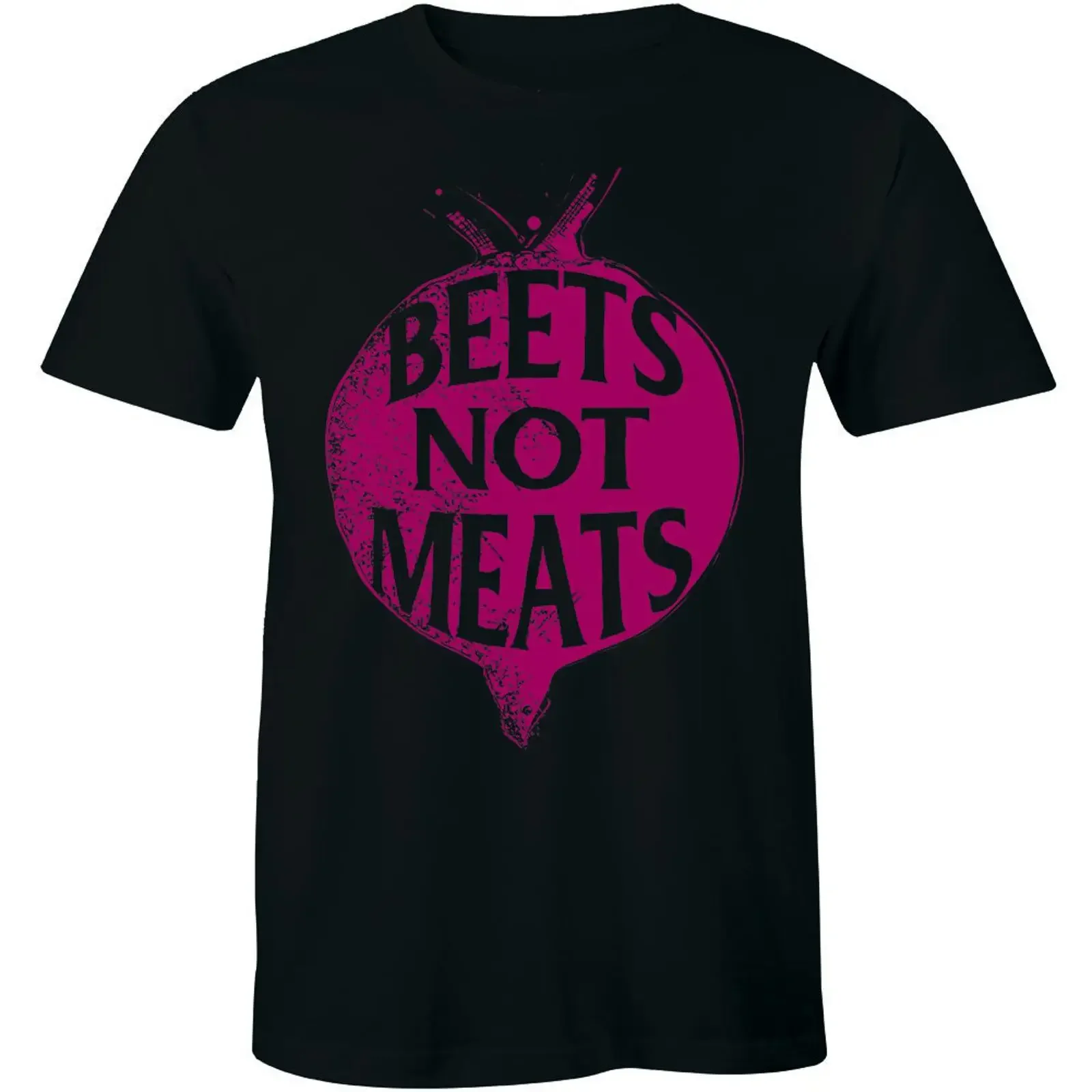 Beets Not Meat Cute Vegan Vegetarian Healthy Foodie T Shirt Idea Men's vintage Washed Unisex homme Comfortable streetwear