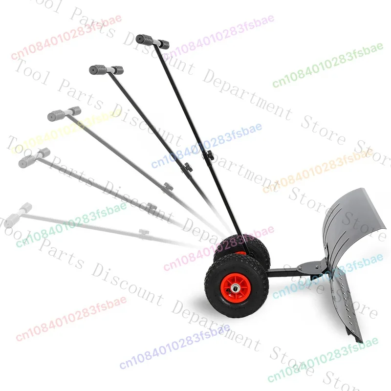 Wheeled Hand Push Shovel Large Snow Removal Vehicle Artifactl With Wheels