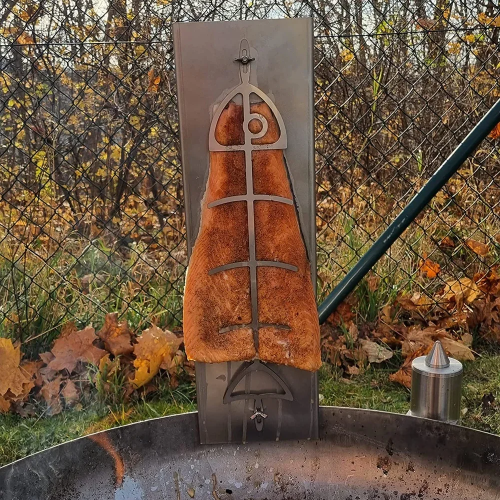 For Camping For Party Event As Shown Salmon Grill Board Odor-free Cooking Dishwasher Safe Resists Wear And Tear