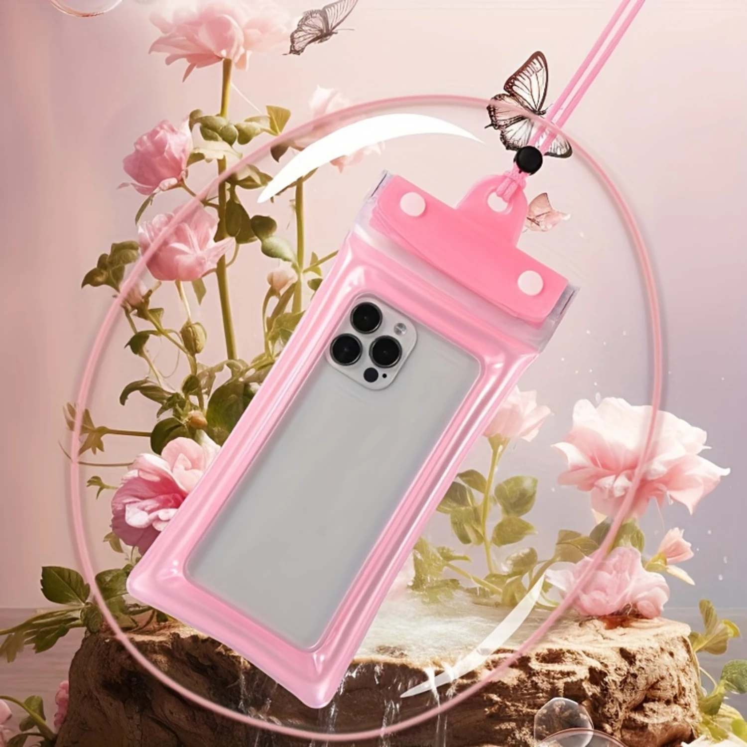 

Waterproof Phone Pouch with Screen Sensitivity, Underwater Photography Case, Floating Protective Bag for Swimming and Drifting,