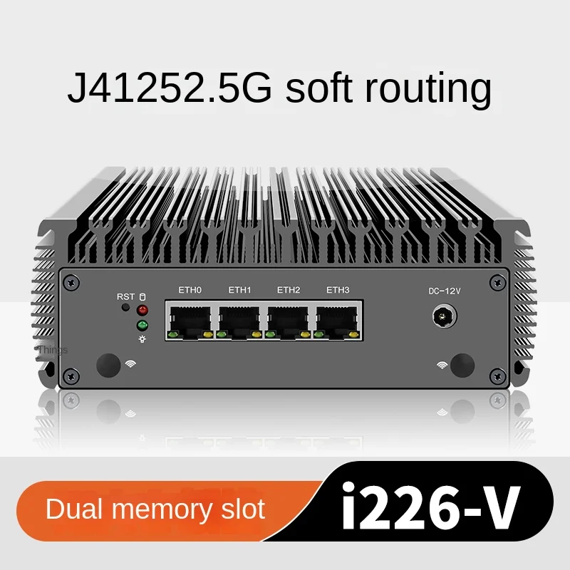 J4125 Soft Routing I226/2.5G Nic Dual Memory Mini-Host Energy-Saving Computer All-in-One Machine