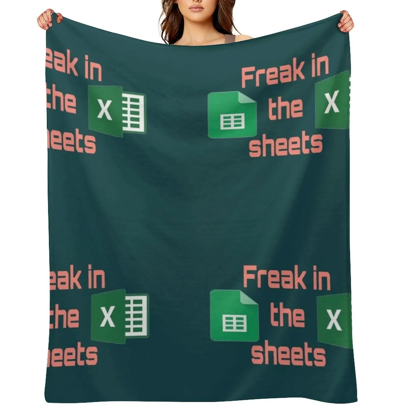 

Freak in the sheets Excel vs sheets Throw Blanket Loose warm winter bed plaid manga Blankets