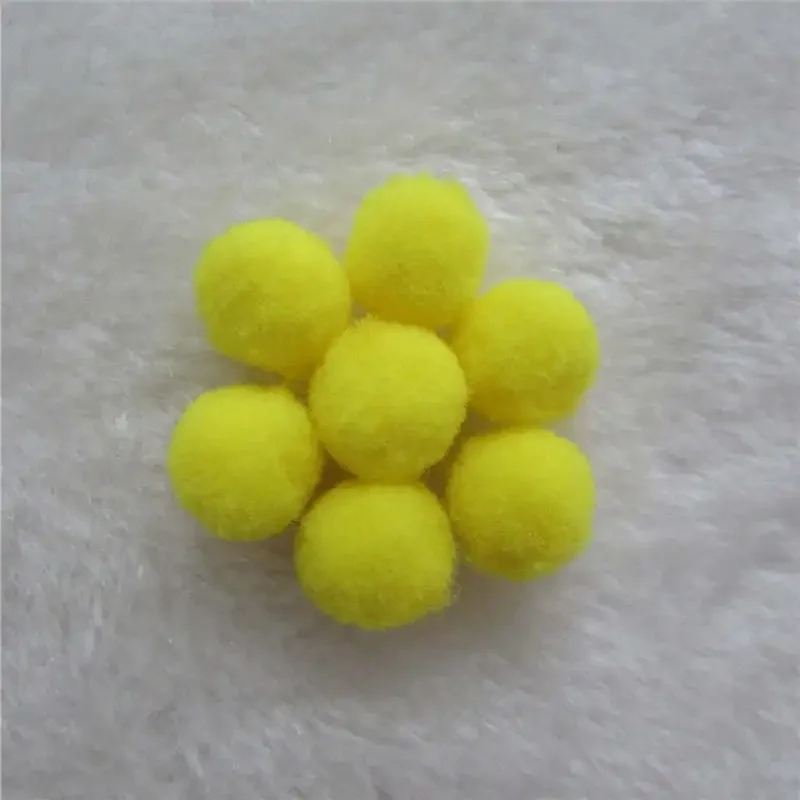 100 pz pompon 1.5 cm pompon morbidi soffici peluche Pom Poms palla Furball artigianato giocattoli fai da te decorazione della casa forniture per