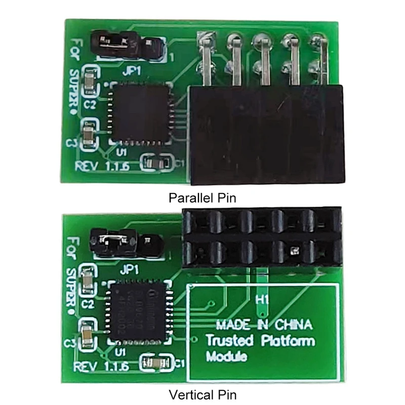 10Pin SPI TPM 2.0 Modul Trusted Platform TPM 2.0 Horizontal Trusted Platform Modul für Supermicro-AOM-TPM-